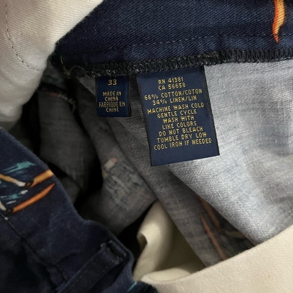 POLO Ralph Lauren Retro Print Ski Sailing Cotton 6” Shorts - Picture 9 of 9